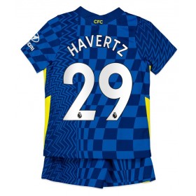 Fußballtrikots Chelsea Kai Havertz 29 Kinder Heimtrikotsatz 2021-2022